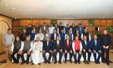 Bhumipoojan ceremony event at Agrawal Pragati Trust foundation